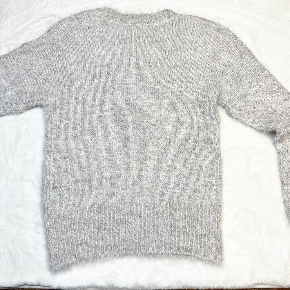 Leith Alpaca Blend Cardigan Eyelash Knit Sz Small - Picture 5 of 10